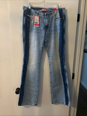 Free People / Diesel collab Blue Flare Jeans ***read below re: size